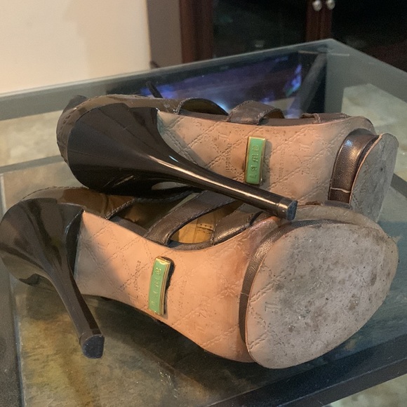 L.A.M.B. Jaco Caged Lace Up Heel Sandals - Picture 13 of 14